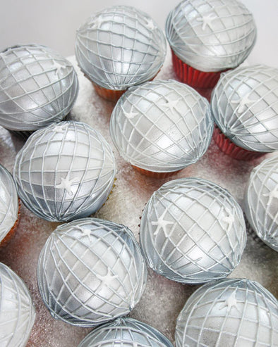 Disco ball cupcakes