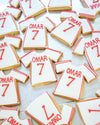 Football Shirt and Pitch Cookies - Tuck Box Cakes