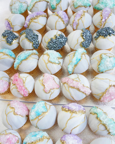 Geode Cupcakes - Tuck Box Cakes