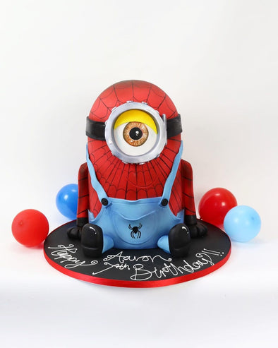 Minion/Spiderman Cake