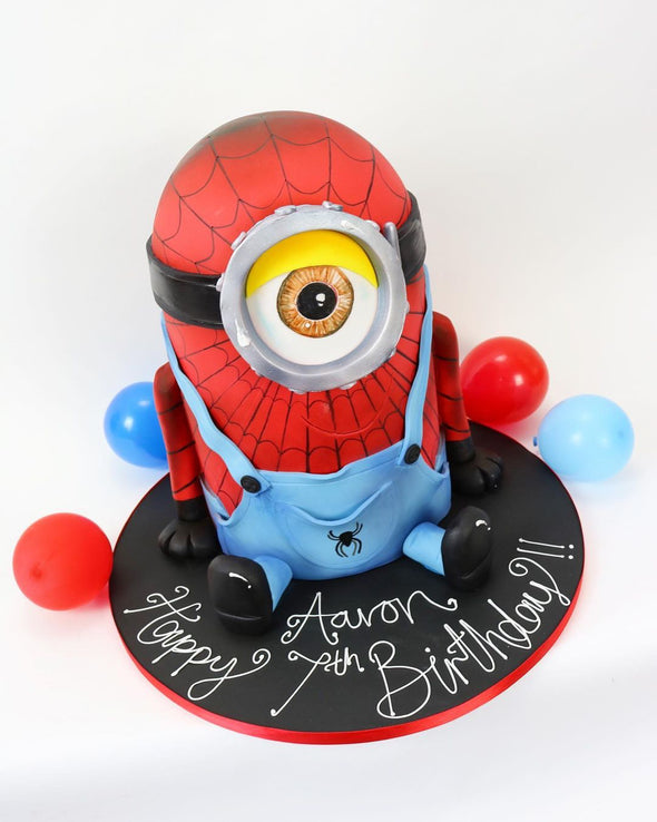 Minion/Spiderman Cake