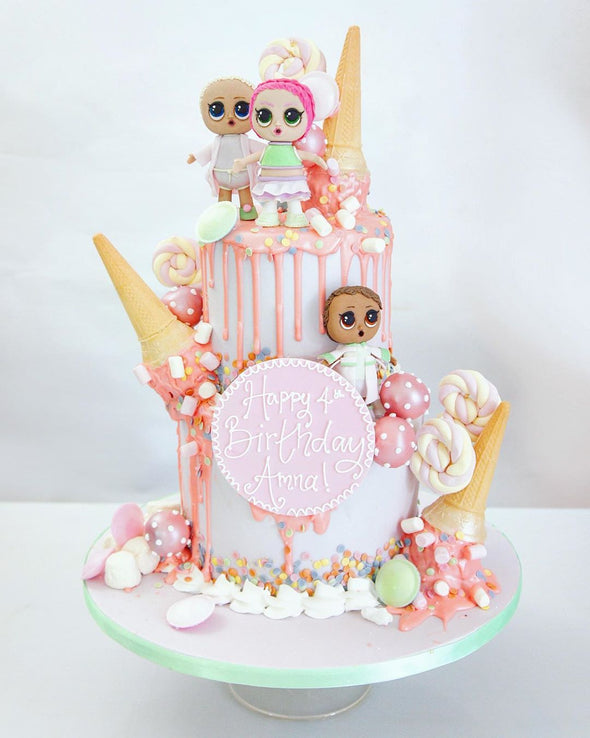 LOL dolls cake - Tuck Box Cakes
