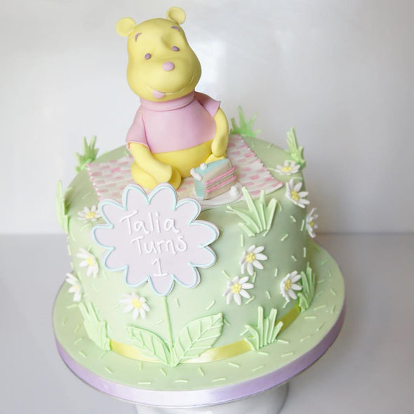 Pastel Winnie The Poo Cake - Tuck Box Cakes