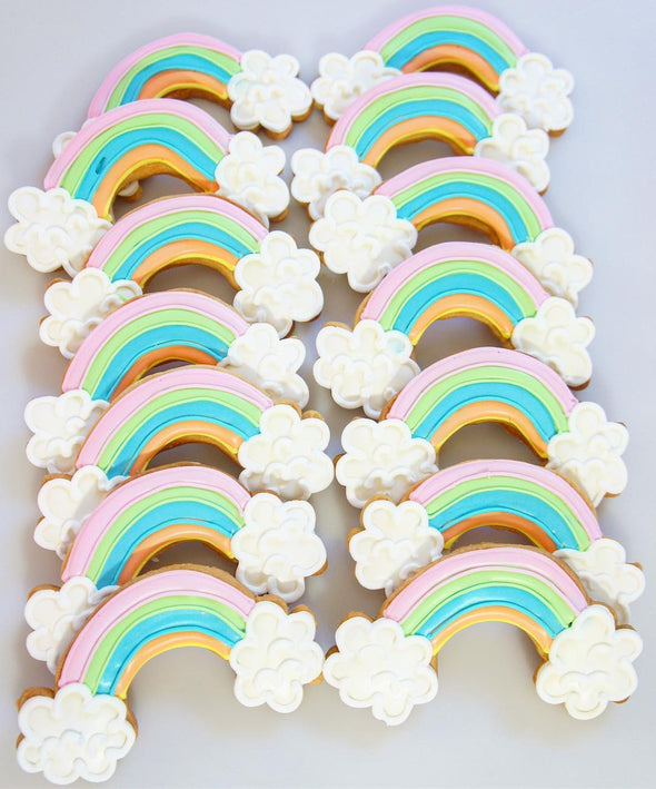 Pastel Rainbow Cookies - Tuck Box Cakes