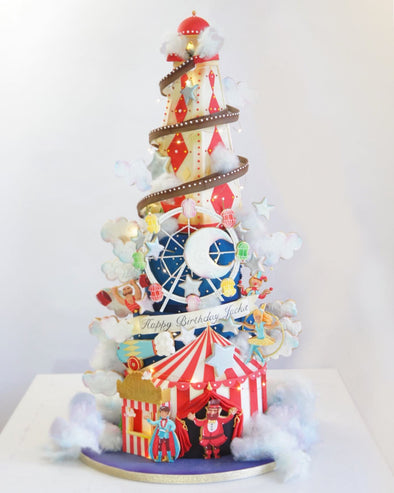 Helter Skelter Circus Cake - Tuck Box Cakes