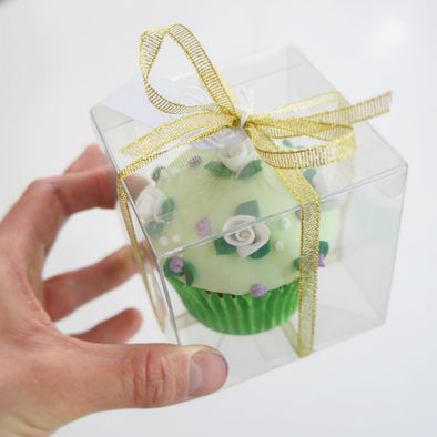 Boxed sweet flowers cupcake - Tuck Box Cakes