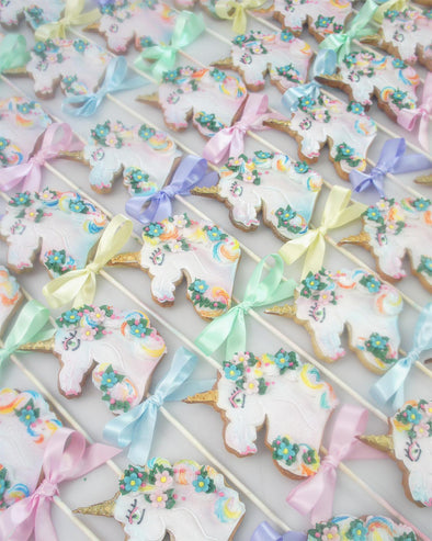 Unicorn Cookie Pops - Tuck Box Cakes