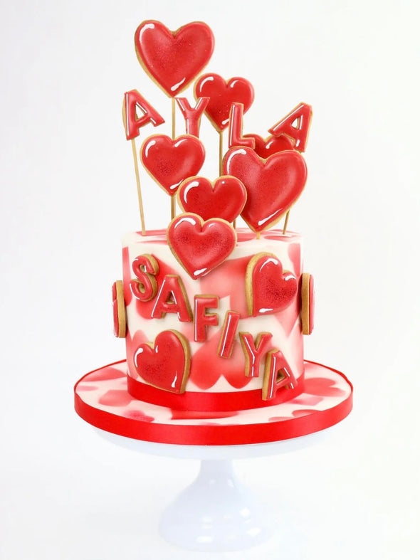 Heart Balloon Cake