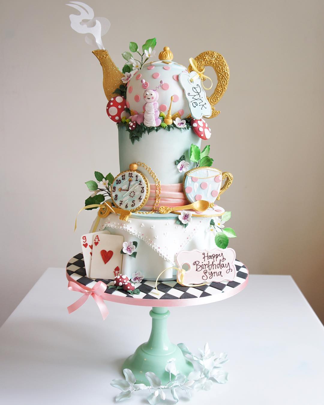 Alice in Wonderland Tea Party Cake — fabpatisserie.com