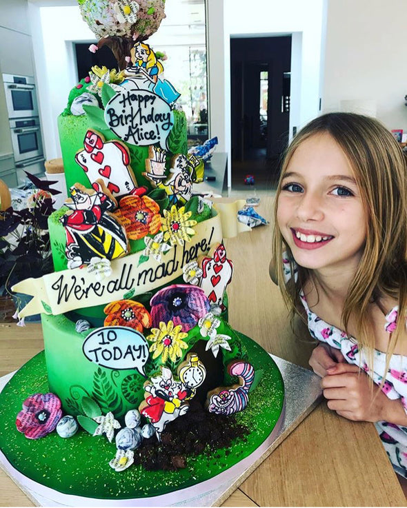 Alice In Wonderland Birthday Cake - Tuck Box Cakes