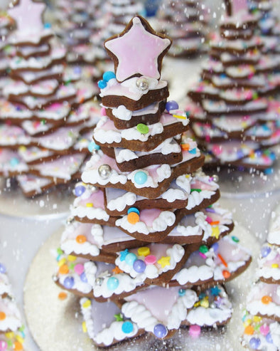 Gingerbread Cookie Trees - Tuck Box Cakes