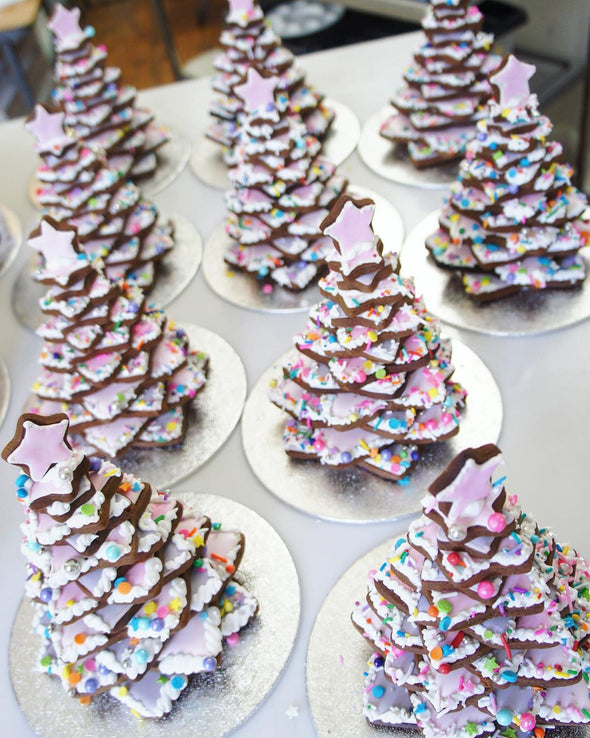 Gingerbread Cookie Trees - Tuck Box Cakes