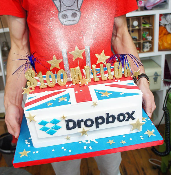 Dropbox cake