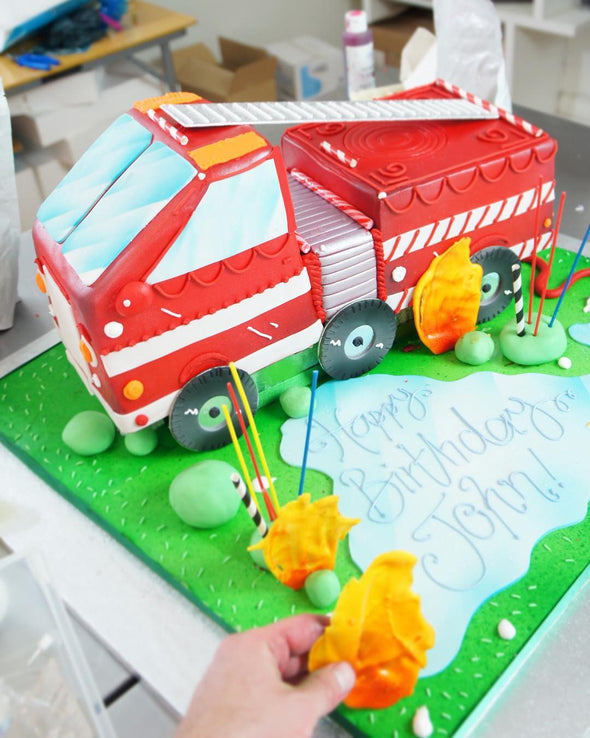 Fire Engine Cake - Tuck Box Cakes