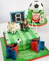 Football Pitch And Ball Cake - Tuck Box Cakes