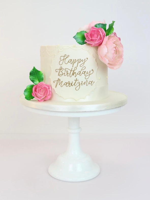 Send cake with birthday flowers to hanoi