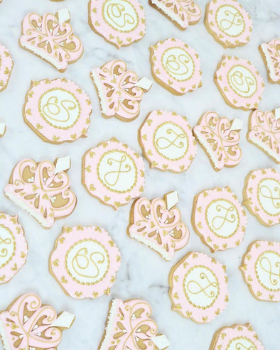 Monogramme Princess Cookies