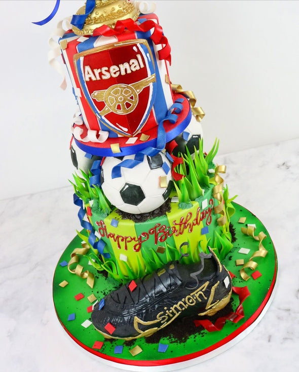Football Trophy Cake - Tuck Box Cakes
