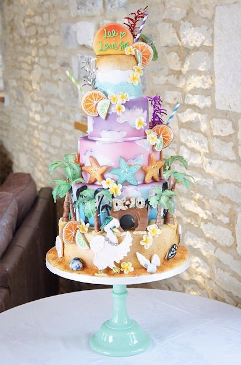 Ibiza Beach Club Cake - Tuck Box Cakes