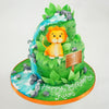 Lion Jungle Cake 2 tier - Tuck Box Cakes