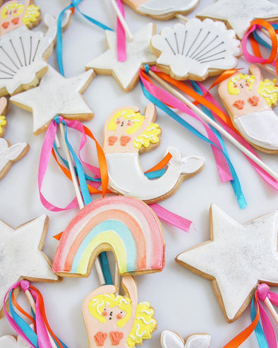Mermaid Party Cookies - Tuck Box Cakes