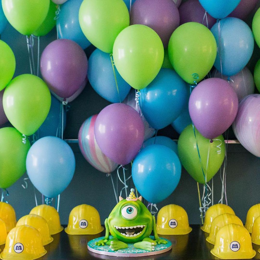 monsters inc balloons Mike Monsters Inc. Cake – Tuck Box Cakes