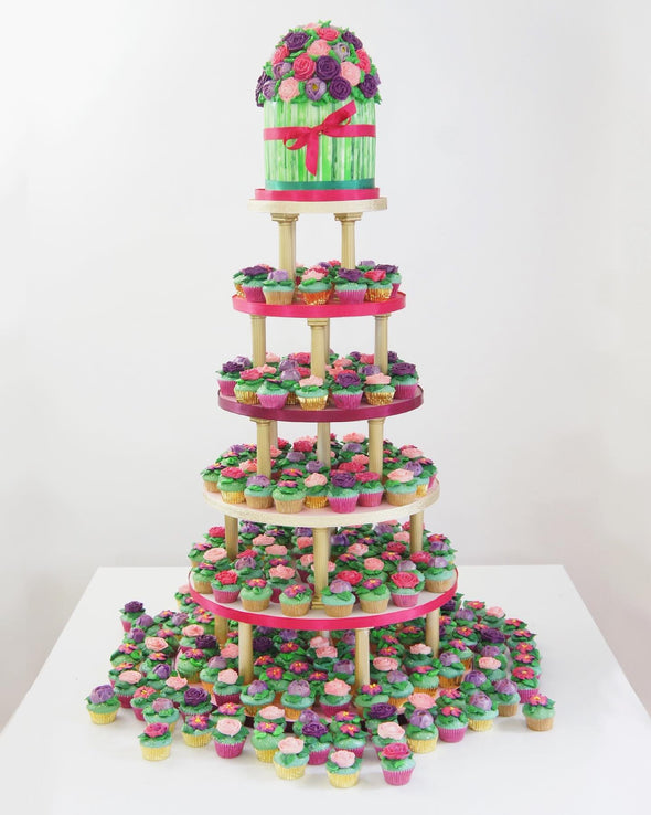 Buttercream Flower Tower - Tuck Box Cakes