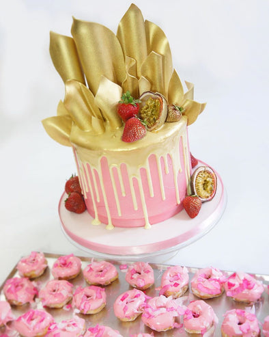 Gold Sail Drip Cake - Tuck Box Cakes