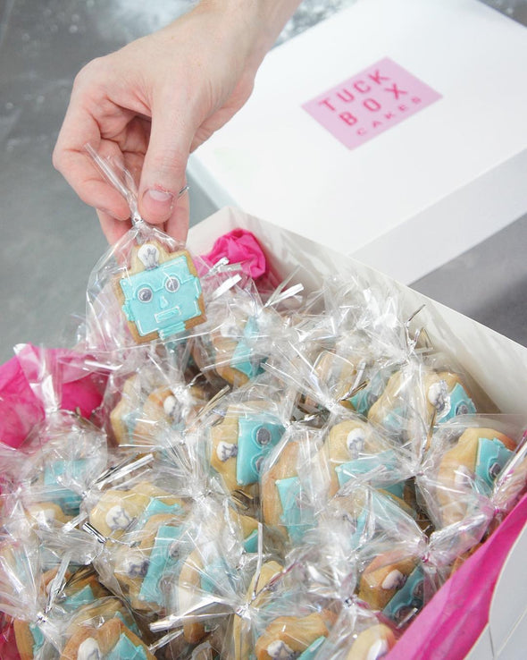 Robot Tiffany Cookies - Tuck Box Cakes