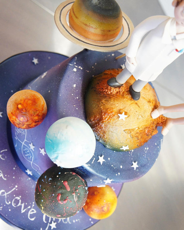 Outer Space Wedding Cake