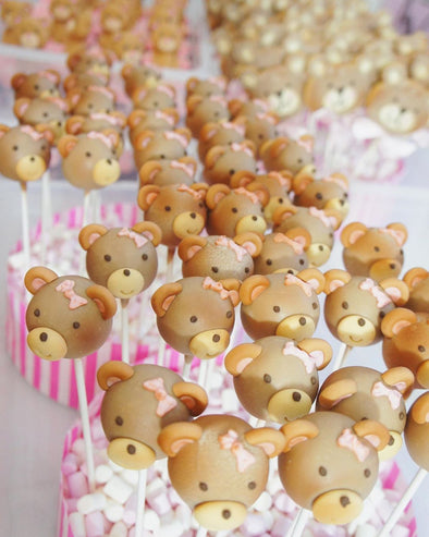 Teddy bear cake pops - Tuck Box Cakes