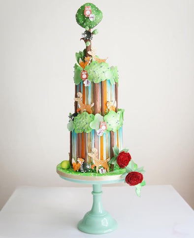 Woodland Creatures Forest Cake - Tuck Box Cakes