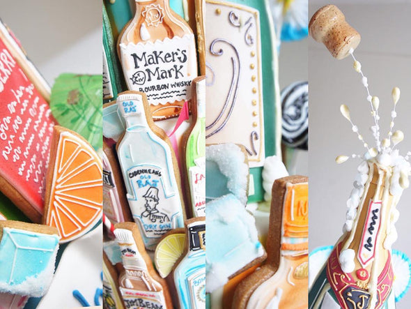Cocktail Cabinet Cake - Tuck Box Cakes