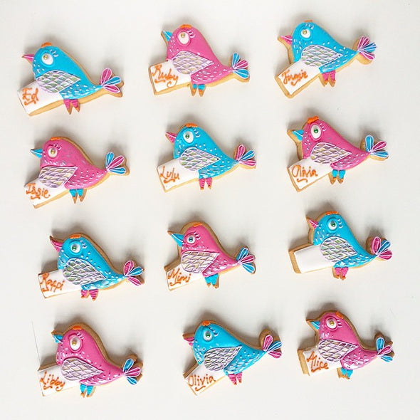 Bright Bird Party Favours - Tuck Box Cakes