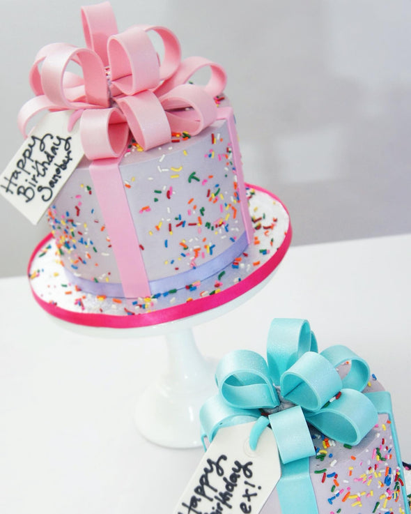 Birthday Bow Buttercream Cake - Tuck Box Cakes