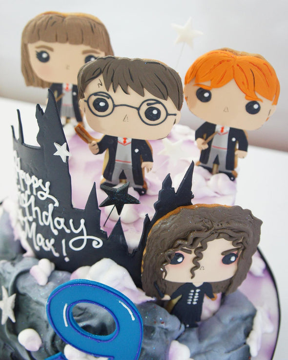 Harry Potter Single Tier Cake - Tuck Box Cakes