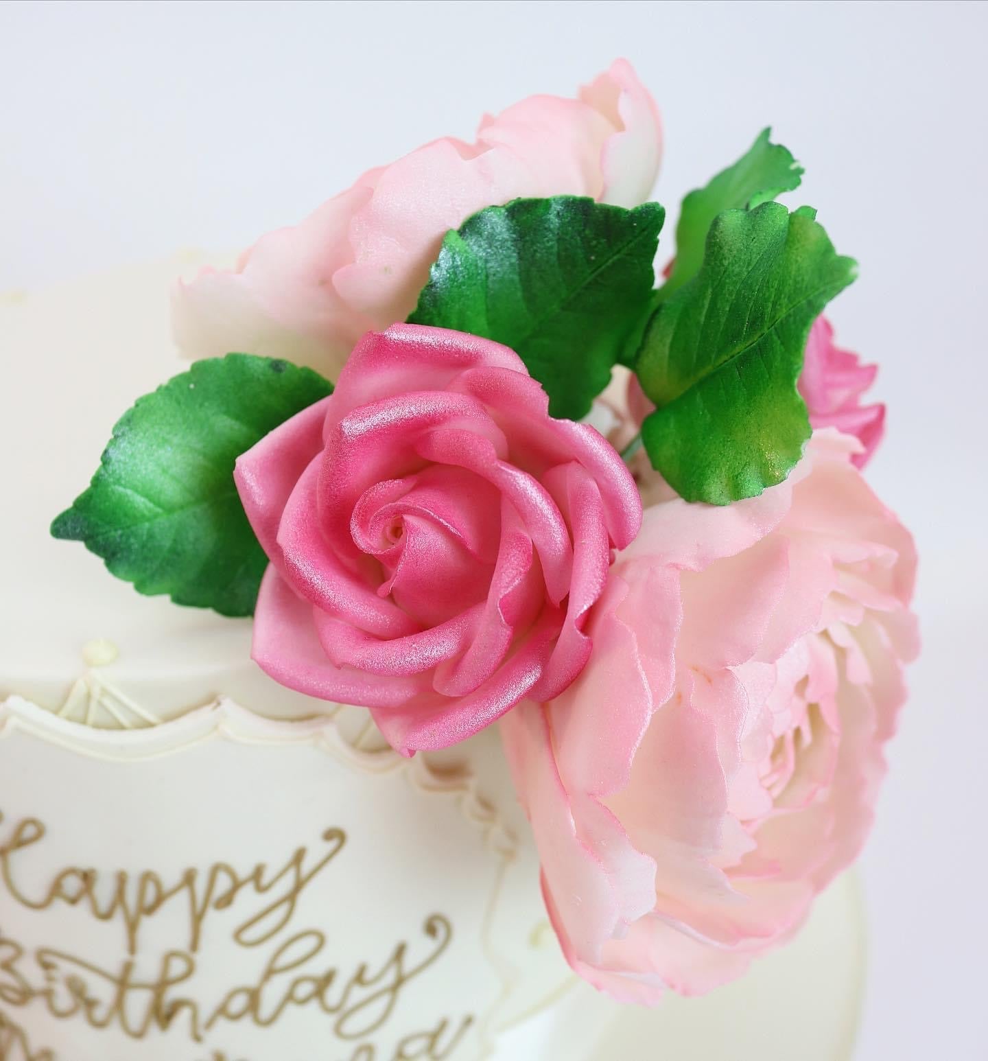 Birthday Cake Memorial Flowers | Silky Bouquets