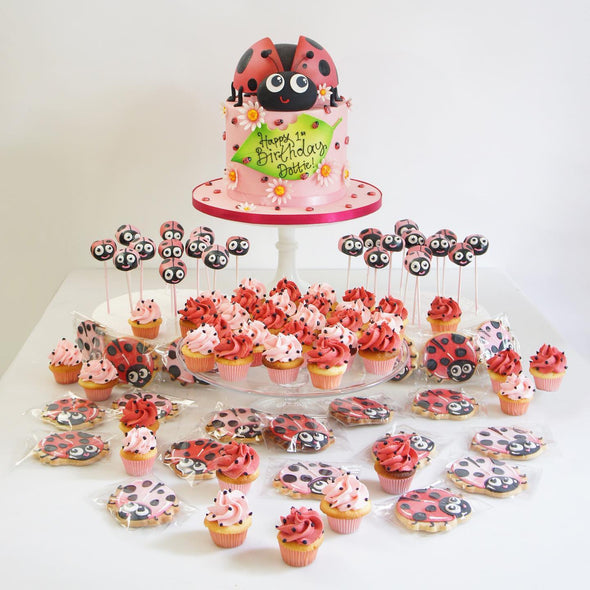Ladybird Cake Cupcakes - Tuck Box Cakes