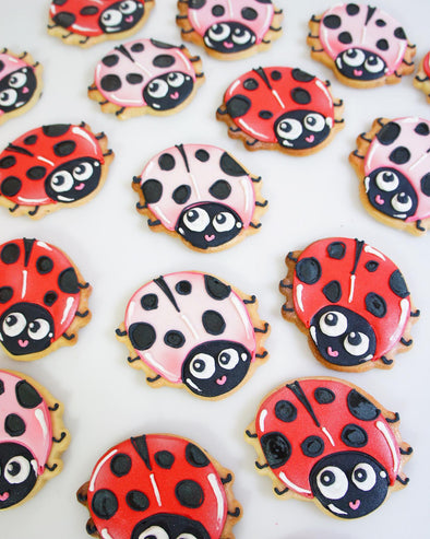 Ladybird Cookies - Tuck Box Cakes