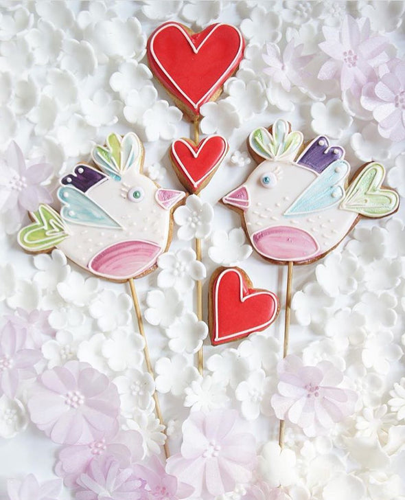Love Bird Cookies - Tuck Box Cakes
