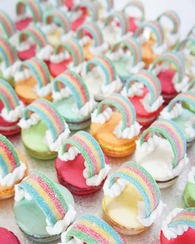 Rainbow Macarons - Tuck Box Cakes